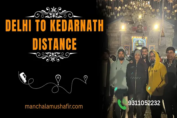 Delhi to kedarnath distance 